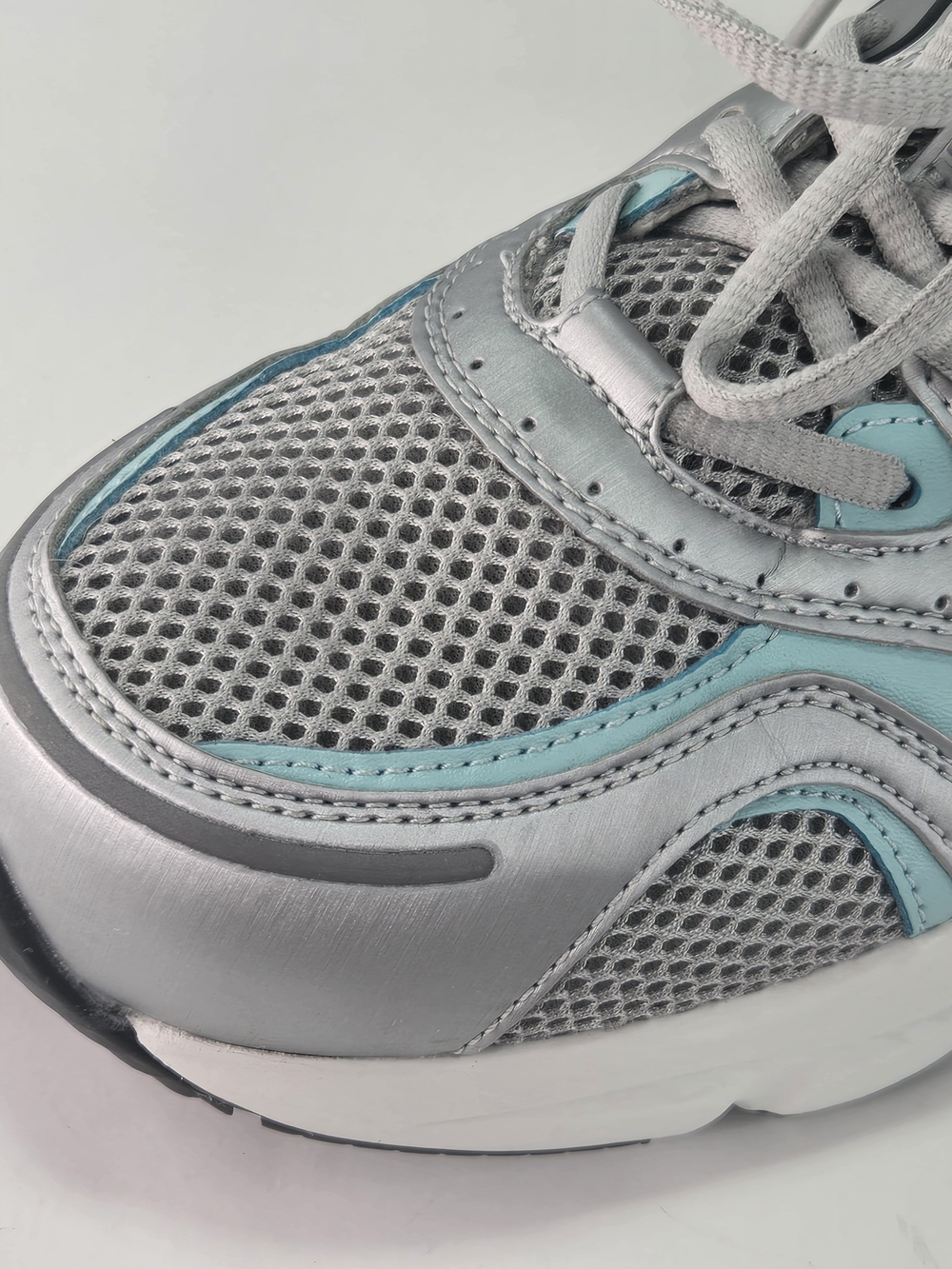 Apex X527 Women's Light Blue Gray Walking Athletic Orthopedic Sneakers Size 10 W - Picture 9 of 14